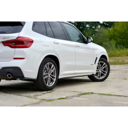 Накладки сплиттеры на пороги на BMW X3 G01 M-Pack